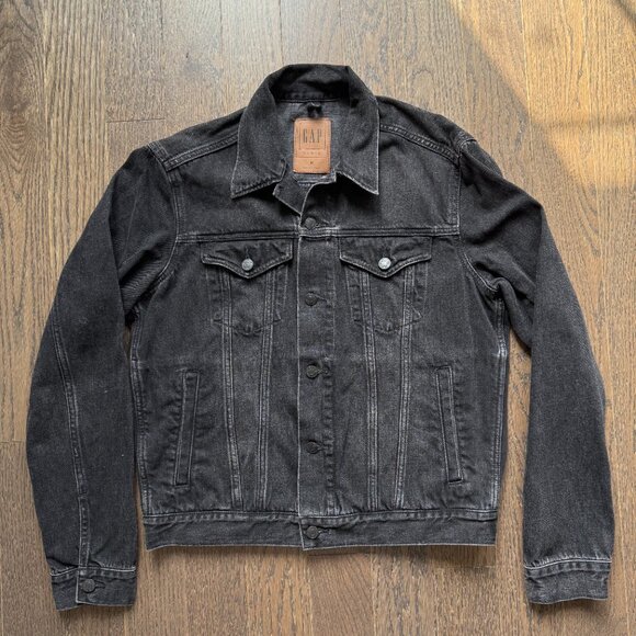 Gap Men's Cropped Trucker Jean Jacket - Medium - Picture 4 of 7